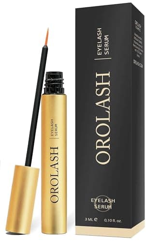 Siero Ciglia Allungante e Volumizzante OROLASH 3ML (3 mesi) | Ideale Per Infoltimento Ciglia e Sopracciglia | 100% EFFICACE