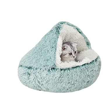 YAGE Cuccia per cani calmante soffice peluche per cani di taglia grande, taglia media, lavabile, anti ansia, letto per gatti di piccola taglia per gatti interni, letto a ciambella autoscaldante