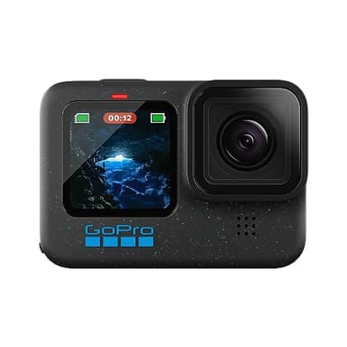 GoPro HERO12 Black - Action camera impermeabile con video Ultra HD 5.3K60, foto da 27 MP, HDR, sensore di immagine da 1/1,9", streaming live, webcam, stabilizzazione