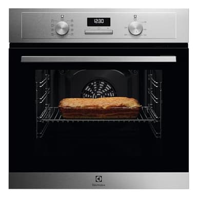 Electrolux Serie 600 Forno da Incasso a Vapore Multifunzione, Capacità 65 L, OED3H00BX, Pizza, SteamBake, Pulizia AquaClean, 670 x654x635 mm. Inox, Classe A