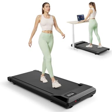 Copant Tapis roulant, tapis roulant con LCD Scarn, pedana da 2,5 HP con APP e controllo remoto, carico massimo 113 kg, con corsi di allenamento e corse, 1-4km/h per casa o ufficio