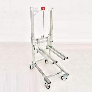 HMLSYZX Transpallet Manuale da 60 kg, Carrello Elevatore Manuale Pieghevole, Transpallet Manuale, Carrello Elevatore Manuale in Acciaio Zincato for Garage/Magazzini/Supermercati