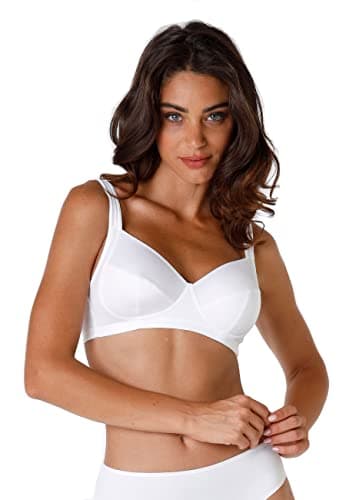 Lovable Reggiseno Senza Ferretto in Micro con Sottocoppa in Cotone, non Imbottito, Sostegno e Comfort, Taglie Forti, Art. 4020, Shaping Donna