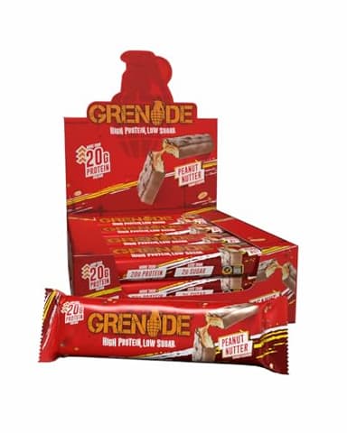 Grenade Barretta Proteica a Basso Contenuto di Carboidrati - Peanut Nutter, 12 x 60 g