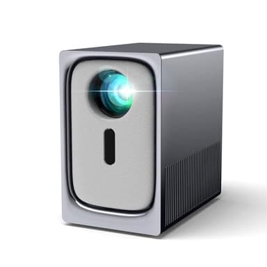 Mini Proiettore 4k Portatile, Videoproiettore TV Projector Bluetooth Proiettore WiFi Bluetooth Correzione Trapezoidale, Focus Elettrico, 1080p Full Hd, 15000 Lumen