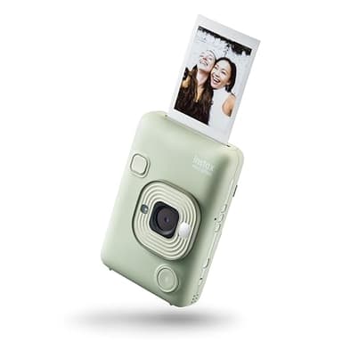 Fujifilm INSTAX mini LiPlay Matcha Green - Fotocamera Istantanea Ibrida, Stampante per Smartphone, Controllo da Remoto, Funzione Sound per Aggiungere Suoni alle Foto, Dimensioni Stampa 86 mm x 54 mm