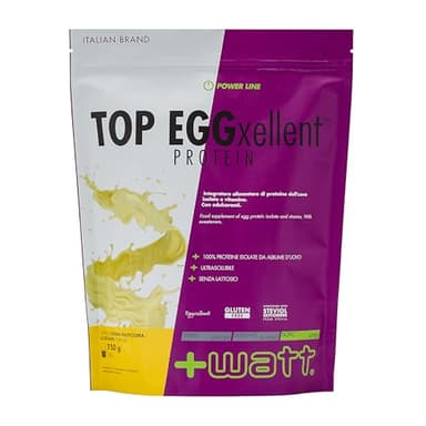 Top Eggxellent Protein - Integratore di Proteine dell'Albume dell'Uovo - Formato: Doypack 750 g - Gusto: Crema Pasticcera