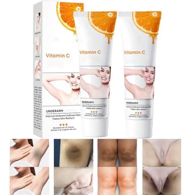 Crema Sbiancante Intima, Parti Intime, Macchie Viso, Ascelle, Gomiti, Pelle, Mani, Ano Corpo Donna - Crema Schiarente Macchie Viso, Intima, Corpo, Occhiaie, Gomiti, Ascelle, Parti Intime, 50ML (2 PCS)