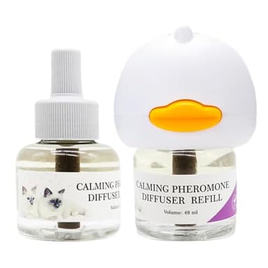 ETUCYNG Diffusore calmante per Gatti, diffusore di Gatto calmante - Diffusore di Riscaldamento Che Lo Stress - Spray Plug-in Naturale Portatile da 96 ml per Viaggi, Esterni, Gattini da Uso Interno,