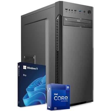 PC Fisso Completo - Computer Desktop Intel Core i9-14900 • RAM 32GB DDR4 • SSD 1TB M.2 • Grafica Intel UHD 770 • Wi-Fi AC e Bluetooth • Masterizzatore DVD • HDMI • USB 3.0 • Windows 11 Pro
