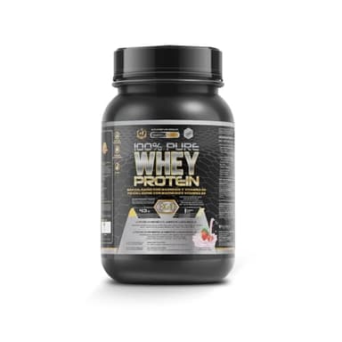 Healthy FUSION Whey Protein Isolate 100% Pura, Proteine Whey Isolate + Collagene + Magnesio, Proteine Del Siero Di Latte Isolate Per Lo Sviluppo Muscolare, 30 Dosi Fragola 1000g