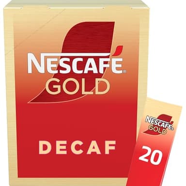 NESCAFÉ Gold Decaf Caffè Solubile Decaffeinato, 20 Bustine 34g