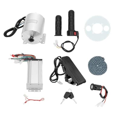 POTYYH Kit motore senza spazzole 48-72 V, 3000 W, con controller e acceleratore, motore elettrico senza spazzole, 6000 rpm, 5,4 N.m, 100-200 kg, per scooter, dune, go-karts