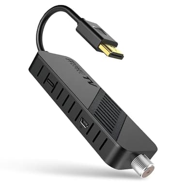 Hd-line Ricevitore satellitare DVB-S2, Full HD 1080P, HDMI TV, telecomando Bluetooth, ricevitore satellitare, nascosto dietro TV, display digitale, H265 HEVC Main 10 bit, telecomando universale 2 in 1