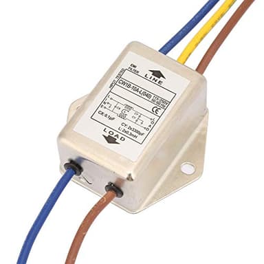 Filtro di Rete EMI 230V, CW1B-10A-L(040) Filtro Monofase per 115V/250V, 10A, 50/60Hz – Efficace Protezione Contro le Interferenze Elettromagnetiche