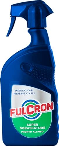 Fulcron Sgrassatore Pronto all'Uso, Super Sgrassatore Spray Professionale, Igienizzante Universale, Per Ogni tipo di Sporco, Pulizia Profonda, Profumato, 750 ml