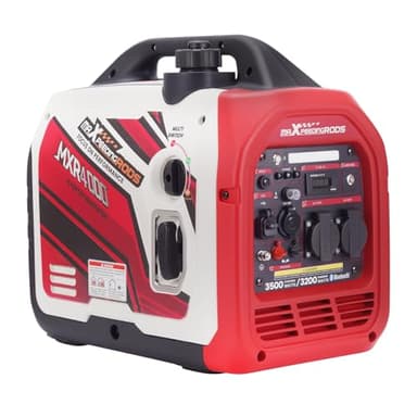 maXpeedingrods Generatore di corrente Inverter 3500 W, generatore a benzina con monitoraggio remoto dati tramite app Bluetooth®, adatto per camper per campeggio all'aperto, backup per casa