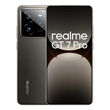 realme GT7 Pro 5G Smartphone 12+256 GB Telefono Mobile, processore Snapdragon 8 Elite, display Eco² da 6.78", fotocamera tripla 50MP IA, batteria 6500mAh ricarica rapida 120W, resistenza IP69, Grigio