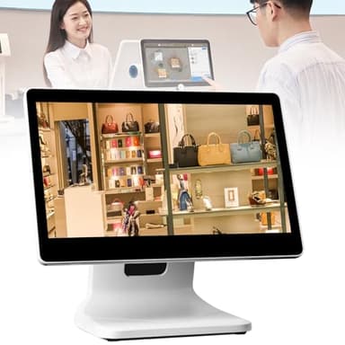 Sunseota Registratore di Cassa Touch Screen all-in-One con risoluzione 1366x768, SSD da 64 GB per ristoranti e supermercati,registratore di Cassa Touch,registratore di Cassa telematico