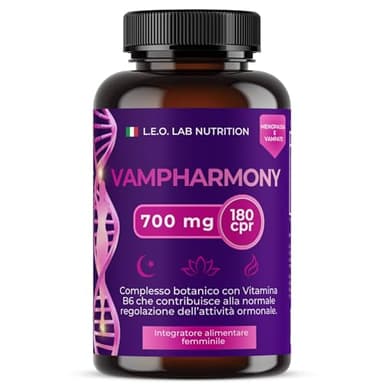 Menopausa Integratore 180 Compresse Rivestite con Isoflavoni di Trifoglio Rosso, Kudzu, Cimicifuga, Agnocasto e Vitamina B6 - Vegano, Senza Glutine e Lattosio