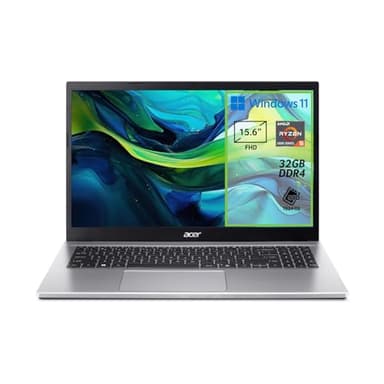 acer Aspire Go 15 AG15-42P-R5V8 PC Portatile, Notebook, Processore AMD Ryzen 5 5625U, RAM 32 GB DDR4, 1024 GB PCIe NVMe SSD, Display 15.6" FHD, Scheda Grafica AMD Radeon, Windows 11 Home, Silver