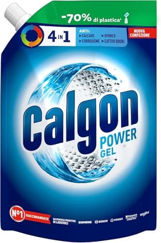 Calgon Power Gel Anticalcare Lavatrice 4 in 1, 1.2l Additivo per Capi Morbidi, per una Protezione da Calcare, Corrosione, Sporco e Cattivi Odori