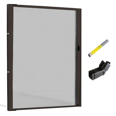Zanzariera A Rullo Porta Finestra Scorrevole +Frizione+Alza Guida - Riducibile In Alluminio Fai Da Te Istruzioni e Accessori Inclusi