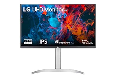 LG 27UP650P Monitor 27" UltraHD 4K LED IPS HDR 400, 3840x2160, 5ms, AMD FreeSync 60Hz, HDMI 2.0 (HDCP 2.2), Display Port 1.4, AUX, Stand Pivot, Flicker Safe, Bianco