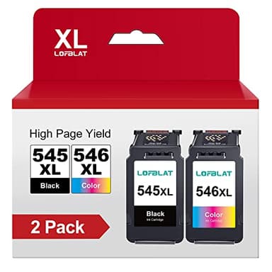 LOFBLAT PG-545XL CL-546XL Cartucce Sostituzione per Canon 545 546 XL Multipack per Canon Pixma MG2550s MG2550 MG2950 TS3150 TR4550 TS3350 MX495 MX490 iP2800 iP2850 Cartucce (Nero Tri-Colore, 2-Pack)