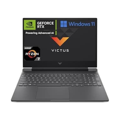 HP Victus 15-fb2001sl Notebook, AMD Ryzen 7-8845HS, RAM 16GB, 1TB SSD, Display 15.6 FHD Antiglare IPS 300 nits 144Hz, NVIDIA RTX4060 8GB, 3 Mesi di PC Game Pass Inclusi, Webcam TNR, Windows 11, Grigio