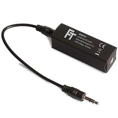 FeinTech ATG00101 Separatore di messa a terra audio, filtro corrente mantello, jack da 3,5 mm, elimina i rumori