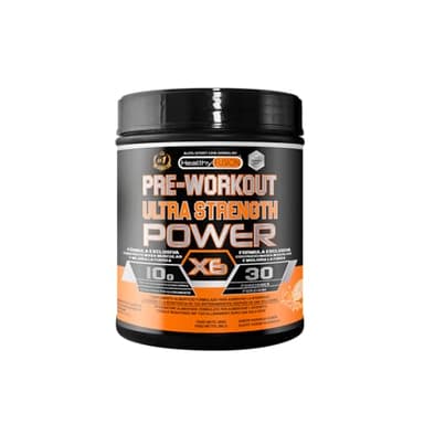 Healthy Fusion Pre workout potente | Energia, forza e aumento muscolare | Pre-allenamento con Beta Alanina, Creatina, Citrullina, Betaina, Arginina | Migliora le prestazioni sportiva | 300g Arancia