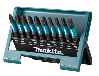 Makita E-12011 Set Inserti 50mm Impact Black PH PZ 10 Pezzi