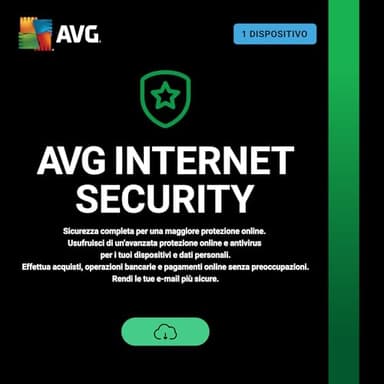 AVG Internet Security 2025 | Antivirus 1 Dispositivo | 1 Anno | Codice d'attivazione via email