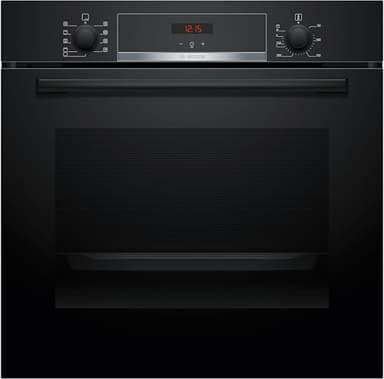 Bosch HBA534BB3, Forno da incasso, EcoClean: pulizia della parete posteriore senza alcun detergente, Display LED Rosso,Nero, 60 x 60 cm