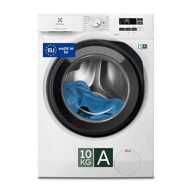 Electrolux EW6F110G Lavatrice a Carica Frontale, Tecnologia SensiCare, Serie 600, 10 kg, 1351 Giri al Minuto, Programma Hygiene e Lavaggio Rapido, 847x597x636 mm, Bianco, Classe A