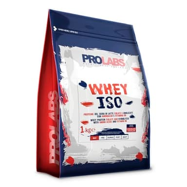 PROLABS WHEY ISO – 1 Kg - Cioccolato - Proteine del siero di latte isolate e idrolizzate – Con aminoacidi - Crescita della massa muscolare - Elevato valore biologico - Ottimo per gli sportivi