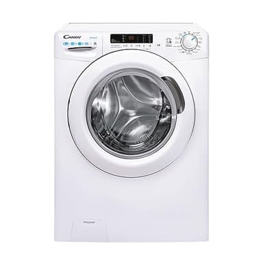 Candy Smart CSWS4852DW3/1-11, Lavasciuga a carica frontale, 8+5 KG, Classe D, 1400 giri, 79 dB, Partenza Ritardata, 16 programmi, Bianco, AxLxP 85x60x53 cm