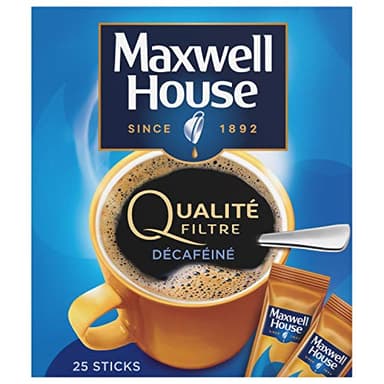 Maxwell House Décaféiné Solubile 25 Sticks 45G