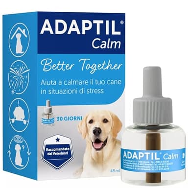 ADAPTIL® Calm – Ricarica 1 x 48 ml - Calmante per Cani, Feromoni Tranquillanti Antistress per Cani Iperattivi, Ansiosi, Rilassamento per Cani Momenti Stressanti
