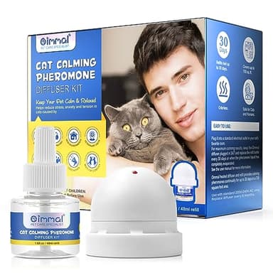 VFjVlVdG Diffusore calmante per cani e gatti, diffusore di feromoni per alleviare l'ansia, con ricarica di 30 giorni, conforto, calmante e rilassante, cane ansioso e altri comportamenti problematici,
