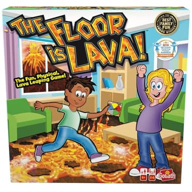 Goliath - THE FLOOR IS LAVA! - Gioco Interattivo per Bambini e Adulti - Stimola l'Attività Fisica e l'Immaginazione - Da 2 a 6 Giocatori - Dai 5 Anni in Su - Divertente e Coinvolgente - Multilingue