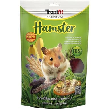 HAMSTER 500g Mangime completo per criceti, con banane ed erba medica granulare altamente proteica