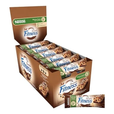 FITNESS Chocolate Barrette Cereali Integrali con Cioccolato Fondente, 24 Barrette da 23,5g (564g)