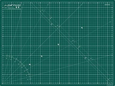 La Canilla Tappetino di Taglio Autorigenerante A2 (60x45 cm - 24x18") Tappeto Piano Antitaglio Grande per Cucito, Patchwork Modellismo | Cutting Mat Contrassegnato in Centimetri e Pollici