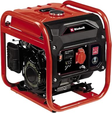 Einhell TC-IG 1100 Generatore di corrente INVERTER (benzina, motore 4 tempi con inverter , potenza max 1000 W, presa da 230 V, serbatoio 6,5l, incl. voltmetro, funzione AVR)